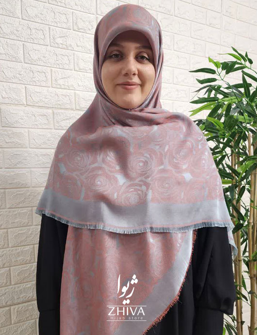 روسری گل رز لمه گلبهی