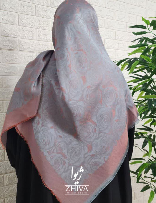 روسری گل رز لمه گلبهی