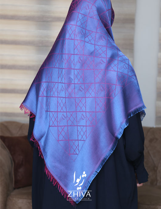 روسری ديورلمه بنفش