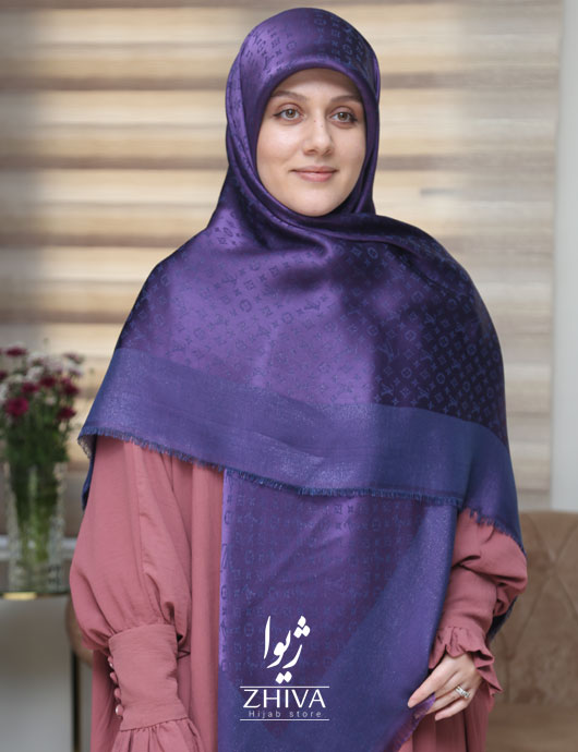 روسری ال وی لمه بنفش