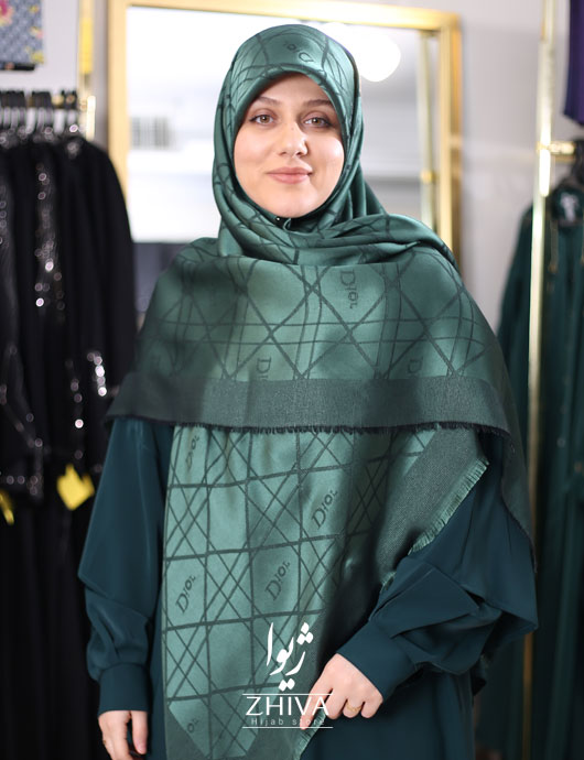 روسری دیور لمه سبز