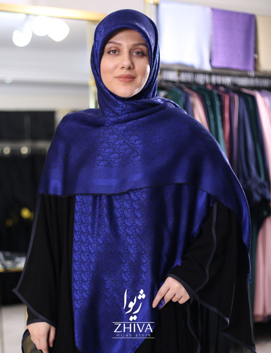 روسری لمه آبی