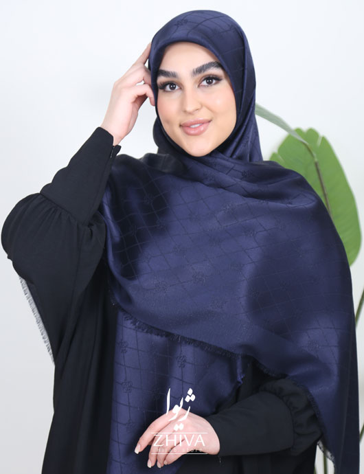 روسری لمه طرح گل
