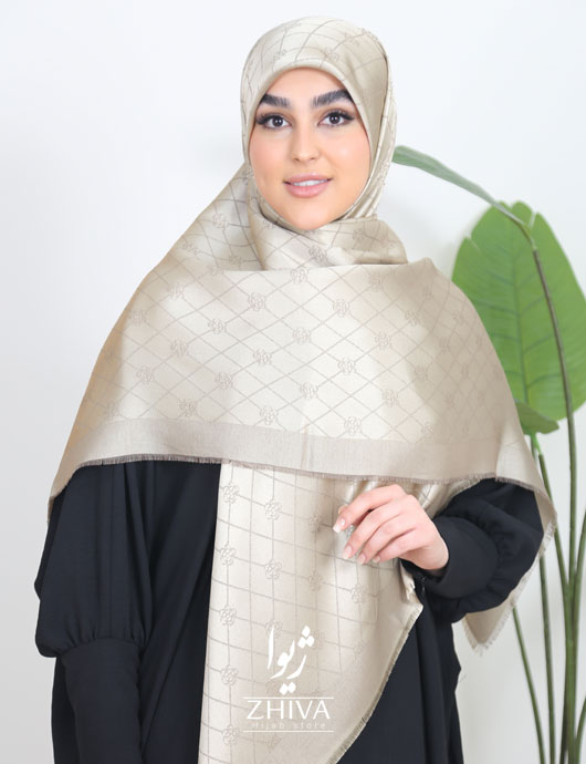 روسری لمه طرح گل