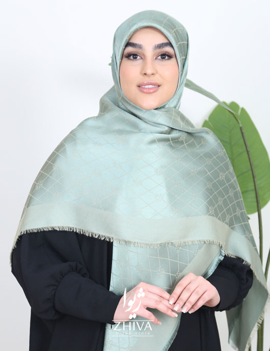 روسری لمه طرح گل