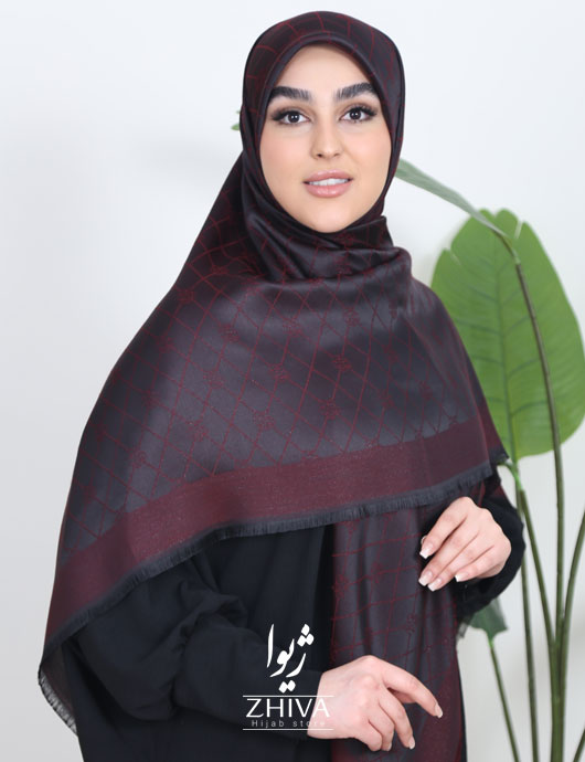 روسری لمه طرح گل