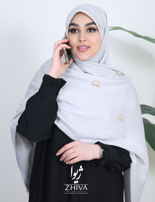 روسری نخی وارداتی پاييزه شيری