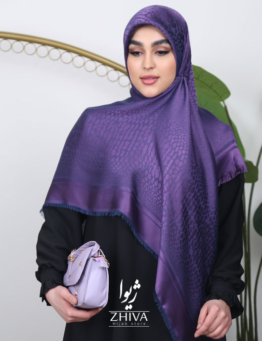 روسری لمه طرح سنگی