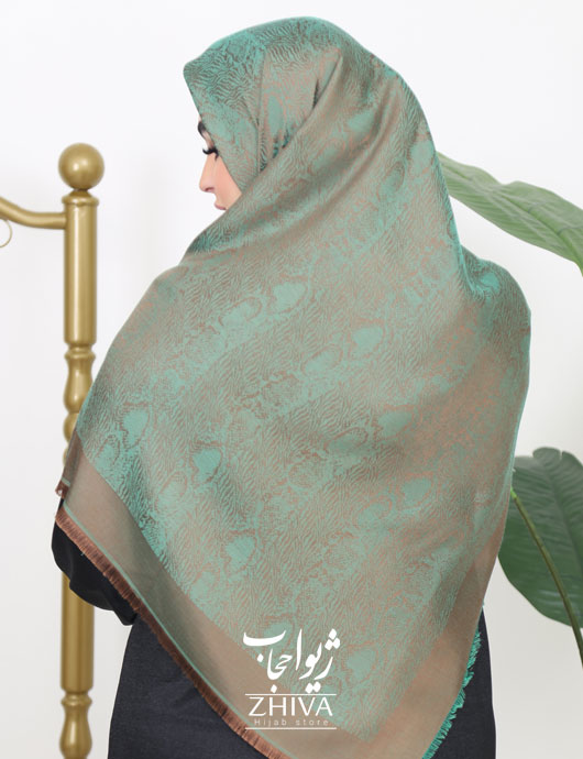 روسری لمه پوست ماری يشمی