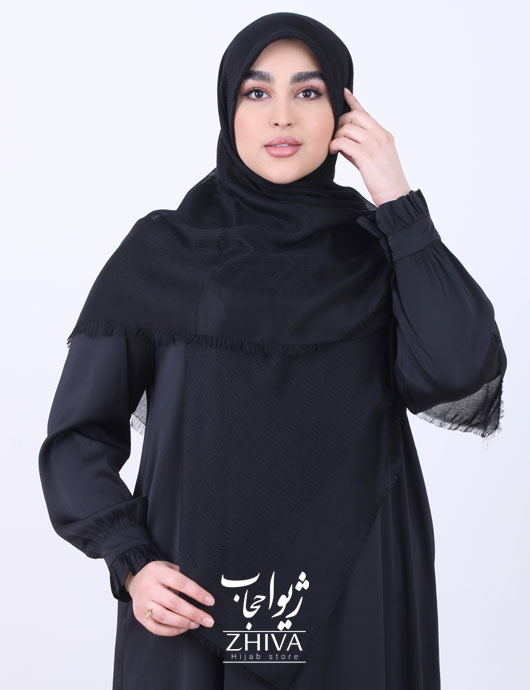 روسری مشكی ساده
