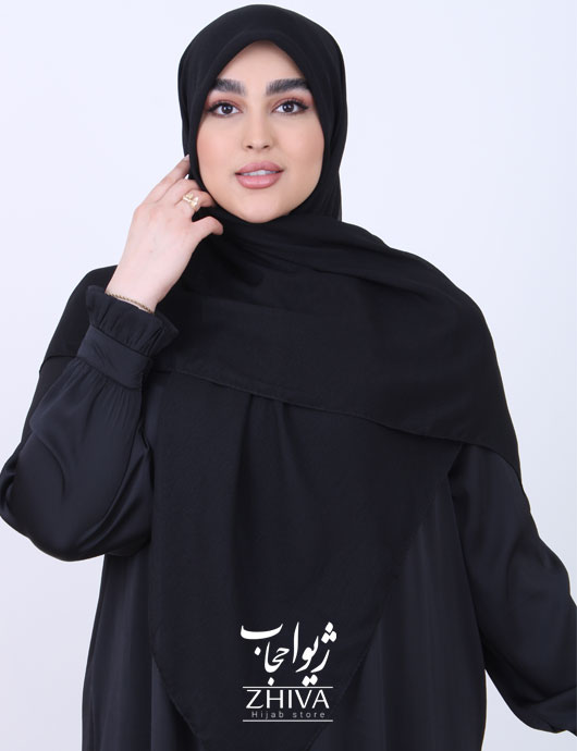 روسری مشكی ساده
