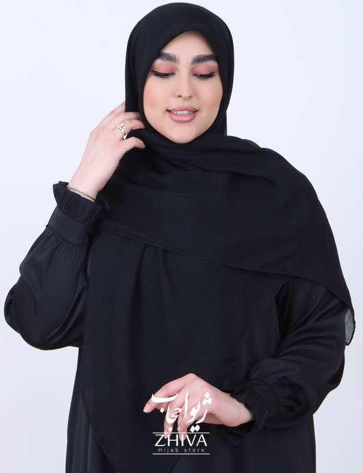 روسری مشكی ساده