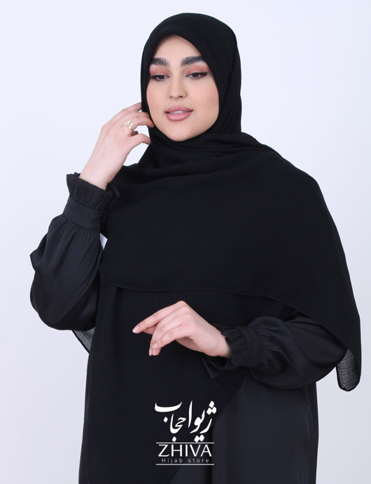 روسری مشكی ساده