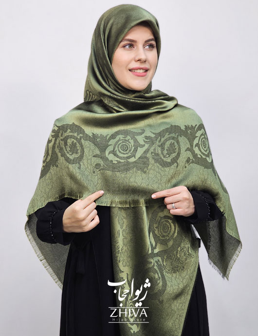 روسری لمه سبز