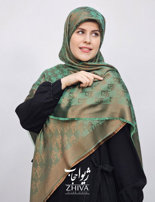 روسری لمه سبز
