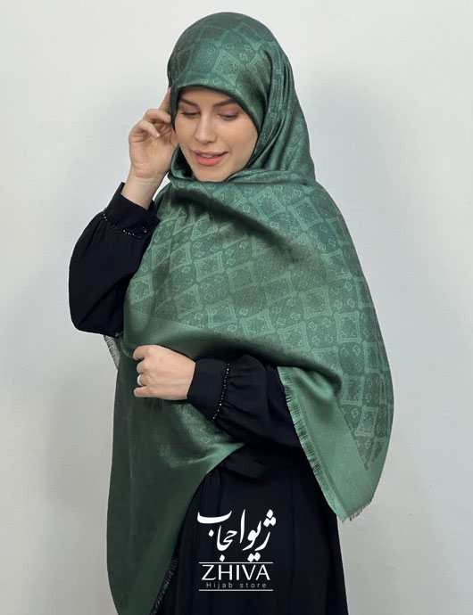 روسری لمه سبز