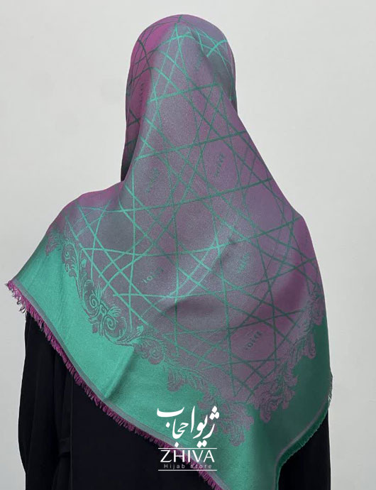روسری لمه سبز كد 17