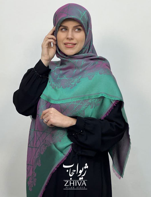 روسری لمه سبز كد 17