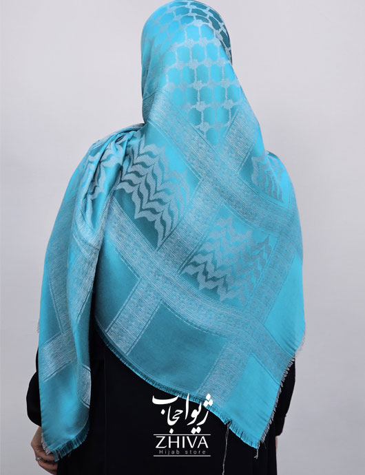 روسری لمه آبی