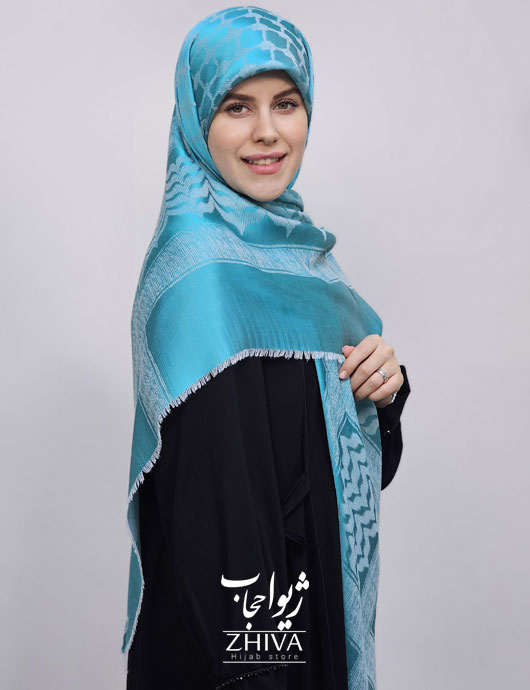 روسری لمه آبی