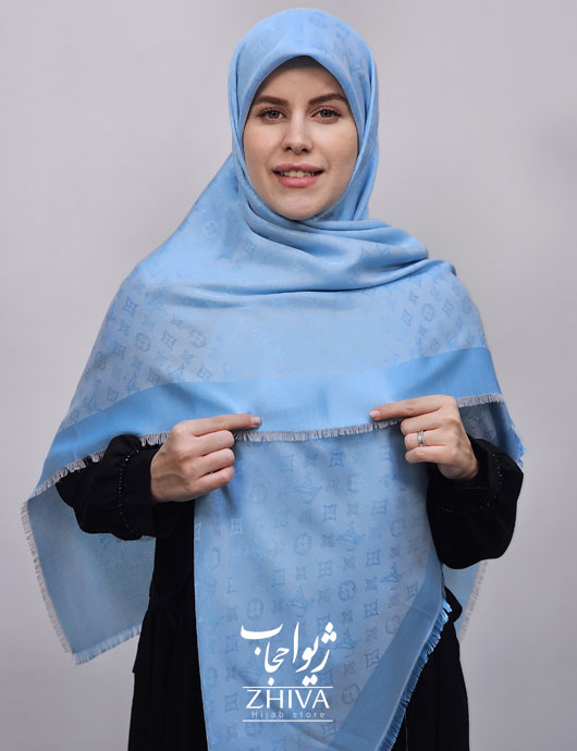 روسری لمه آبی