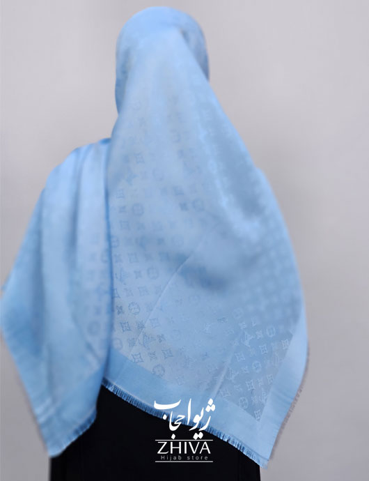 روسری لمه آبی