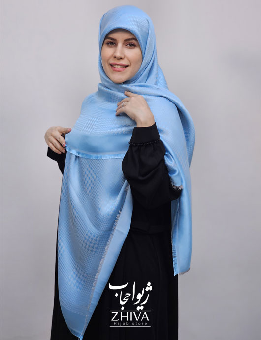 روسری لمه آبی