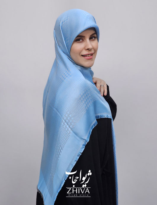 روسری لمه آبی