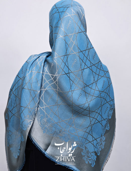 روسری لمه آبی
