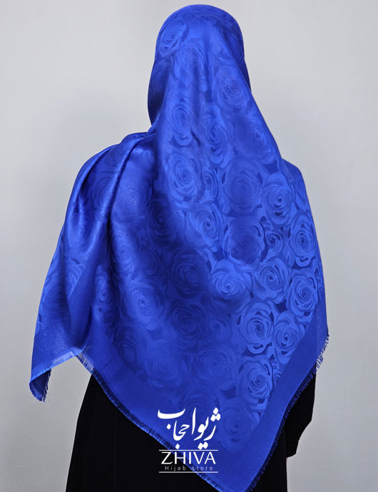 روسری لمه آبی