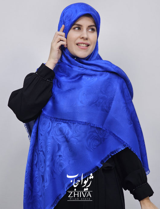 روسری لمه آبی