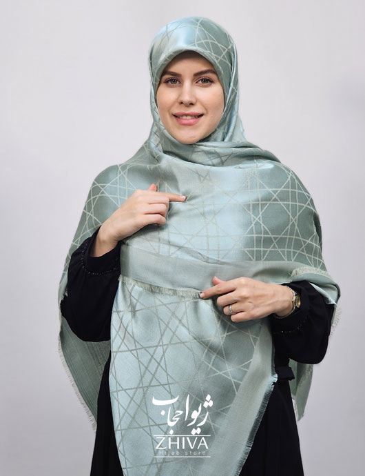 روسری لمه آبی