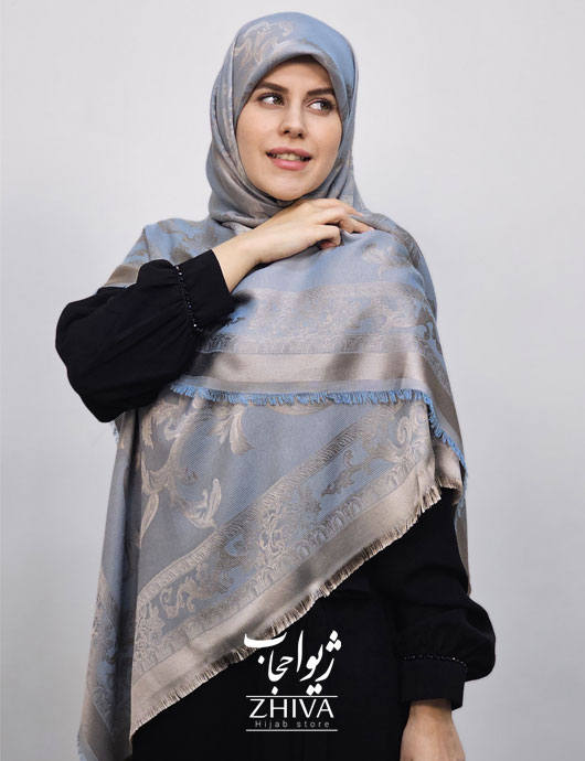 روسری لمه آبی كد 8