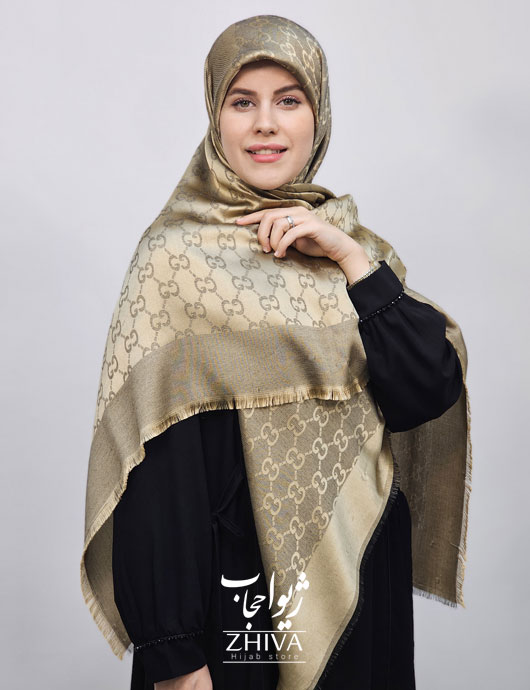 روسری لمه طلايی