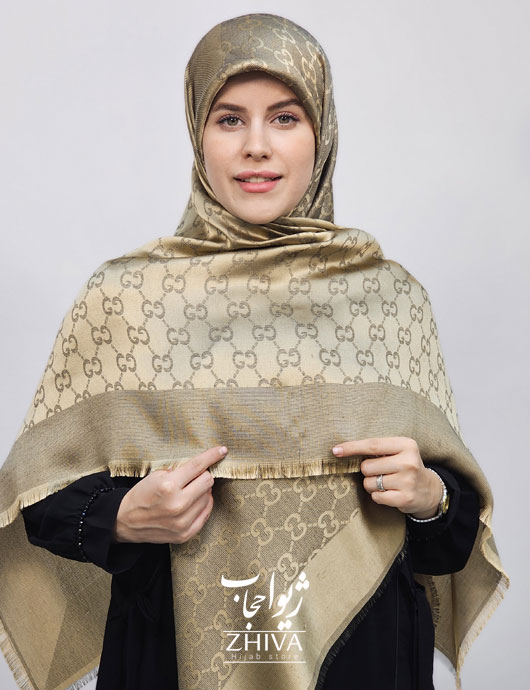 روسری لمه طلايی