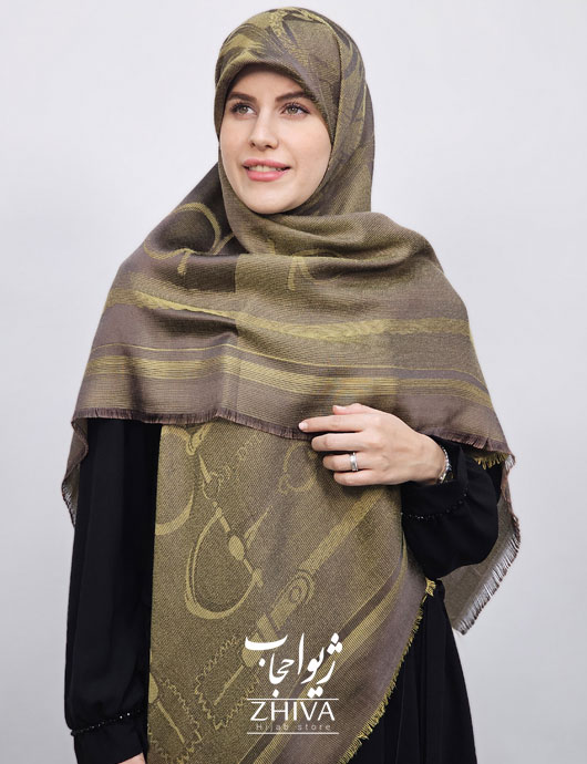 روسری لمه طلايی