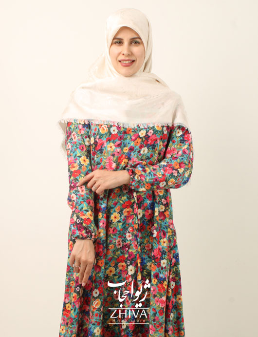 پيراهن ساحلی كلوش فلور كد 4